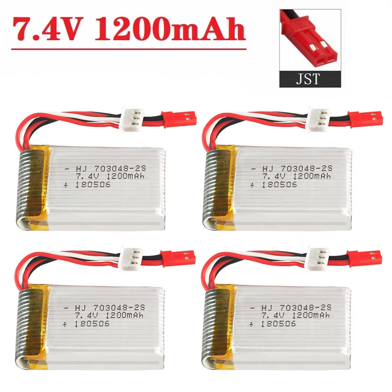 Drone Battery Connector - Pin Lipo 2S 7.4 V 1200MAh