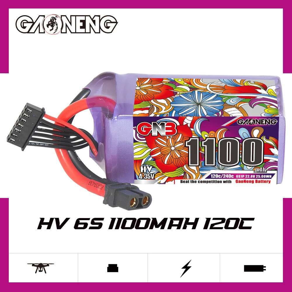 2Pcs GNB 6S Lipo Battery 22.8V - đánh giá và giá Drone Battery 6S