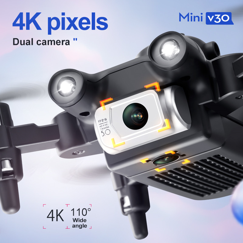 Mini V30 WiFi FPV Drone With 4 - đánh giá và giá Drone Battery Case