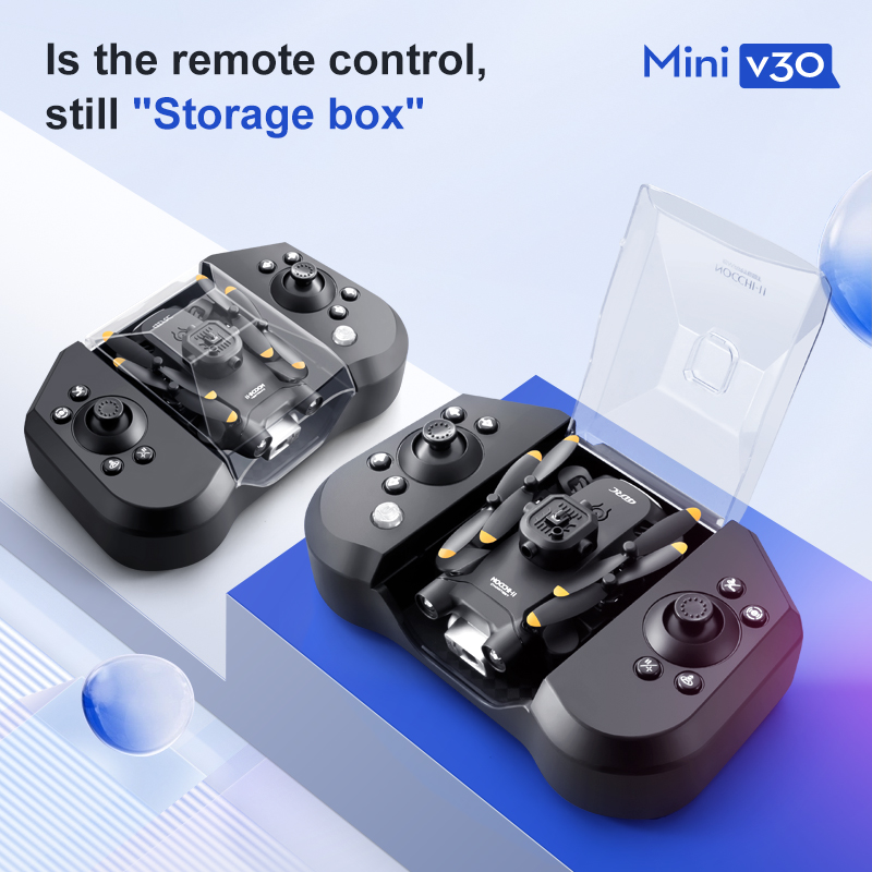 Mini V30 WiFi FPV Drone With 4 - đánh giá và giá Drone Battery Case