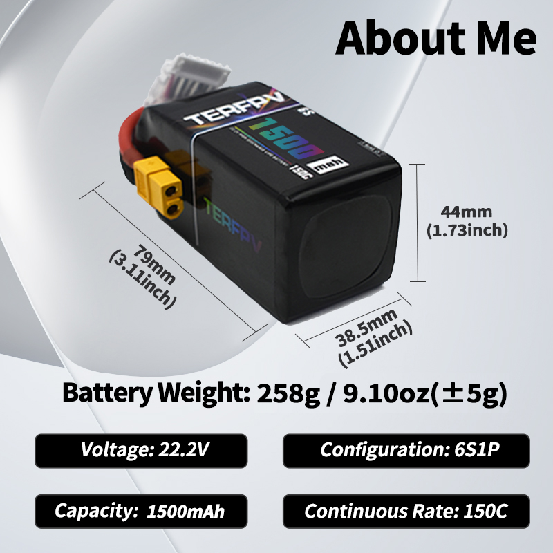 TERFPV Lipo Battery 6S 22.2V 1 - đánh giá và giá Drone Battery 6S