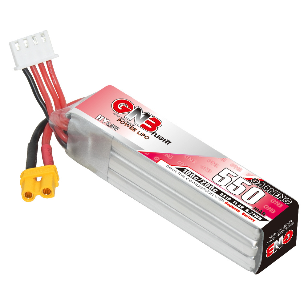 GNB HV 11.4V 550mAh 100C/200C  - đánh giá và giá Drone Battery 3S
