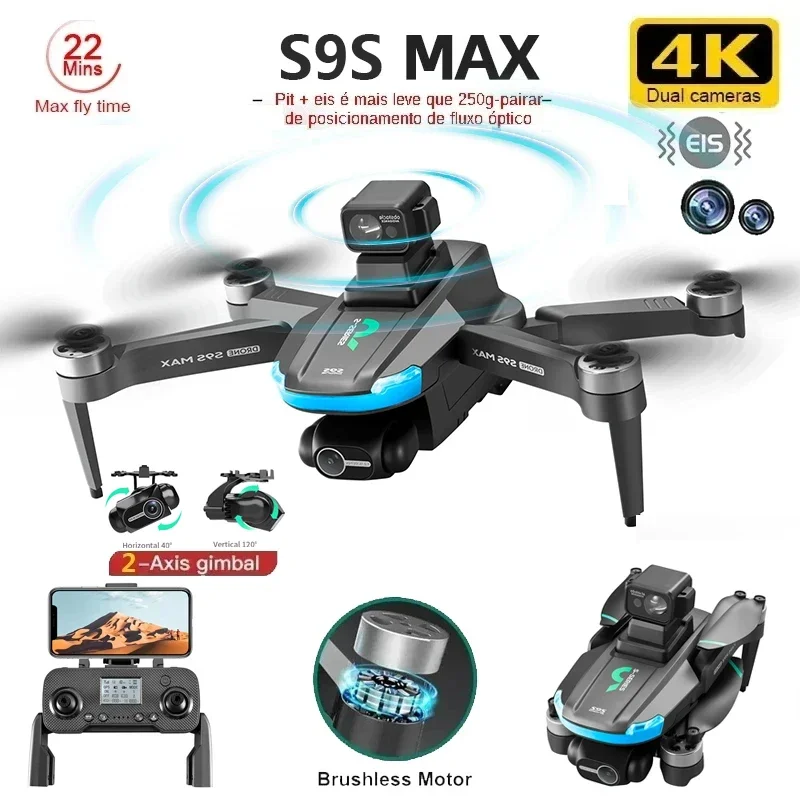 NEW S9S MAX MINI Drone 4K 2-Ax - đánh giá và giá Drone Battery Case