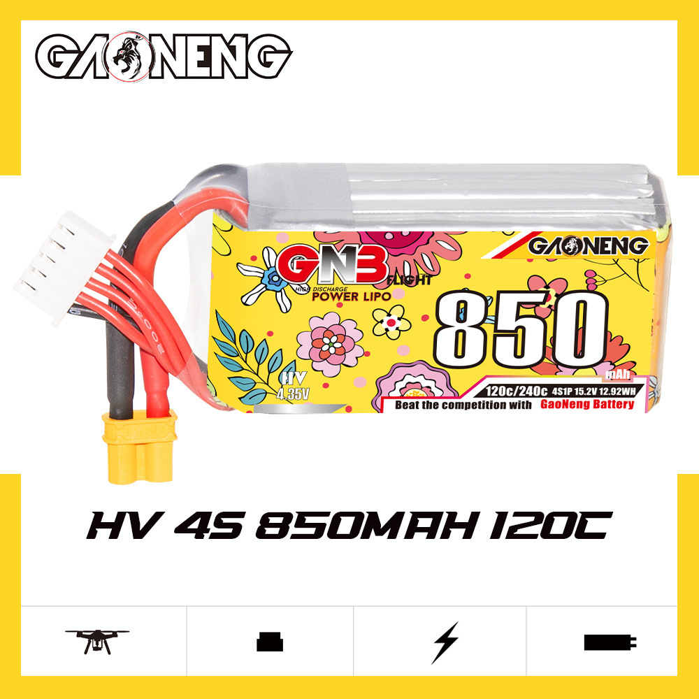 Upgraded GNB 4S 15.2V 850mAh L - đánh giá và giá Drone Battery 4S