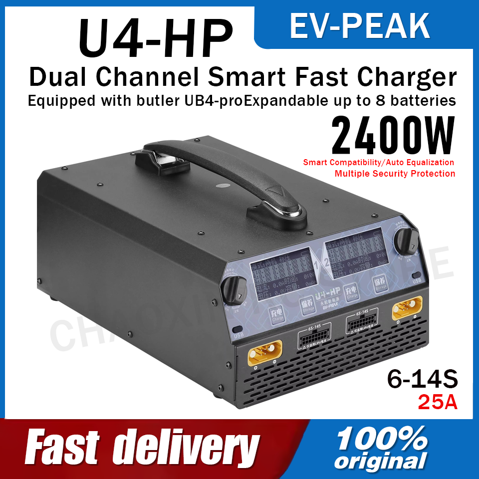 EV-PEAK U4-HP Dual Channel 250 - đánh giá và giá Drone Battery 6S
