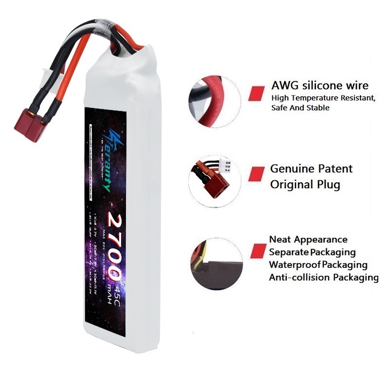 1/3PCS 2S 7.4V Lipo Battery 27 - đánh giá và giá Drone Battery Connector