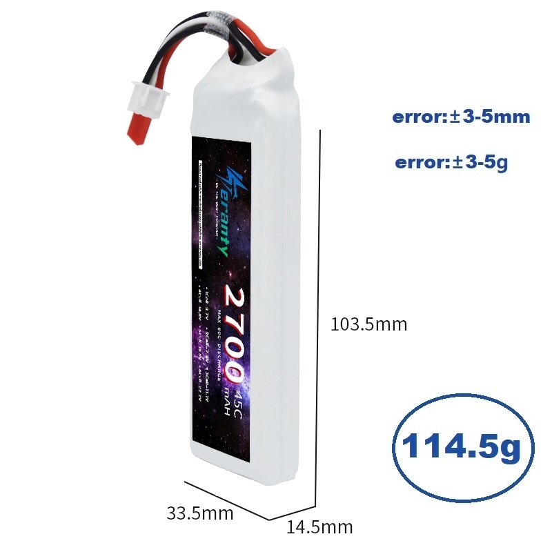 1/3PCS 2S 7.4V Lipo Battery 27 - đánh giá và giá Drone Battery Connector