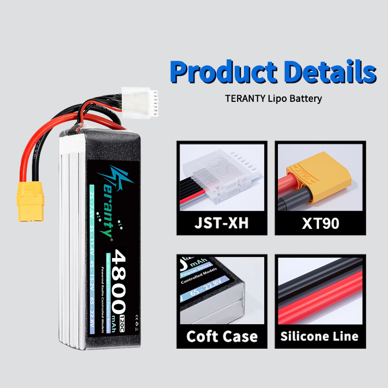 TERANTY 6S 4800mAh Lipo Batter - đánh giá và giá Drone Battery 6S