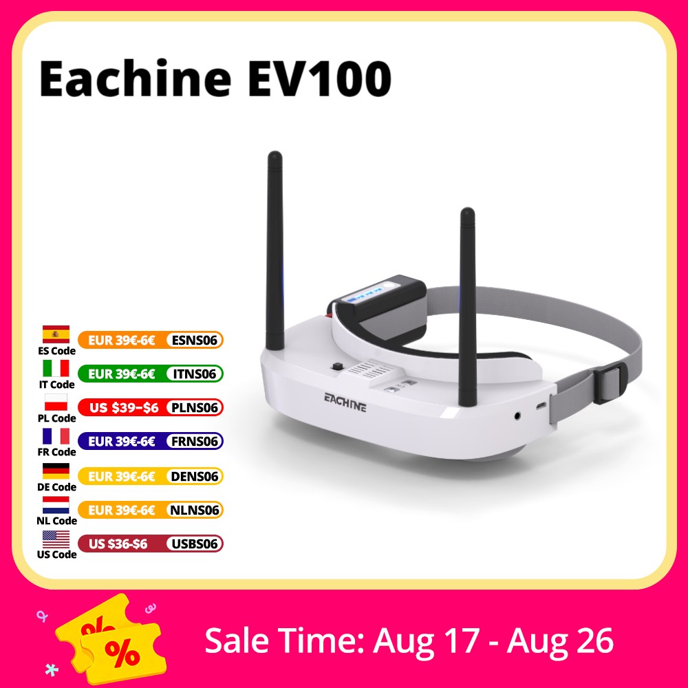 Eachine EV100 720*540 5.8G 72C - đánh giá và giá Drone Battery Case