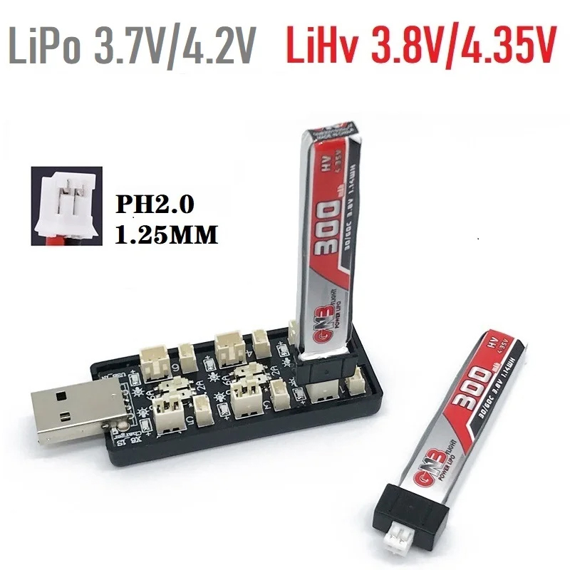 6CH USB 1S LiPo/LiHv 3.7V/4.2V - đánh giá và giá Drone Battery Balance Charger