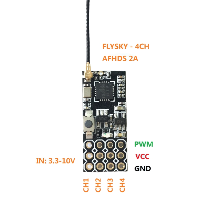 Flysky FS2A Mini Receiver 4CH  - đánh giá và giá Drone Battery Lipo