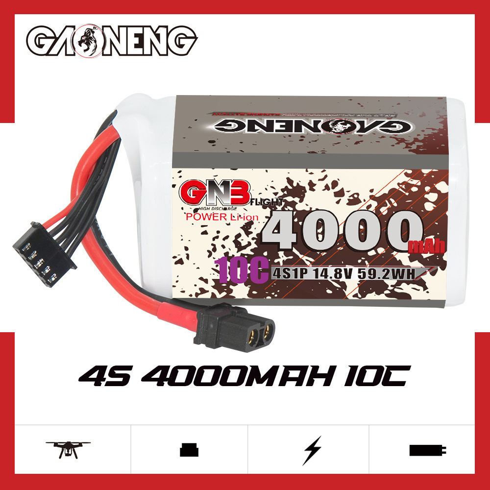 GNB 4000mAh 4S 14.8V 10C 20C W - đánh giá và giá Drone Battery 4S