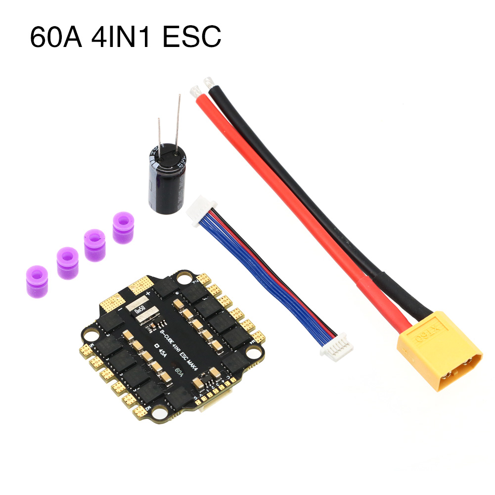 UAngel 4IN1 45A 60A ESC BLHELI - đánh giá và giá Drone Battery 6S
