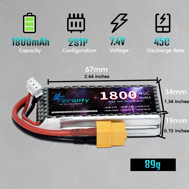 TERANTY 2S 3S 4S 1800mAh Lipo  - đánh giá và giá Drone Battery 4S