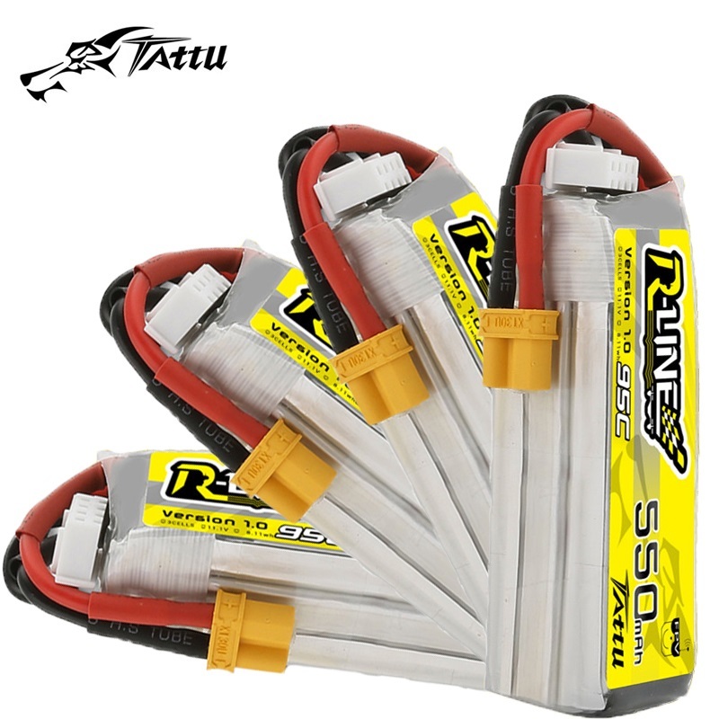 Upgrade TATTU R-LINE 1.0 550mA - đánh giá và giá Drone Battery 3S