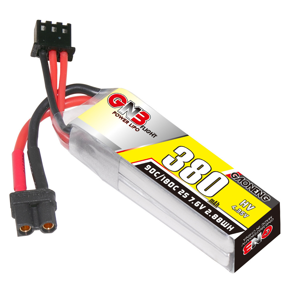 GNB 2S 7.6V 380mAh 90C/180C Li - đánh giá và giá Drone Battery Lipo