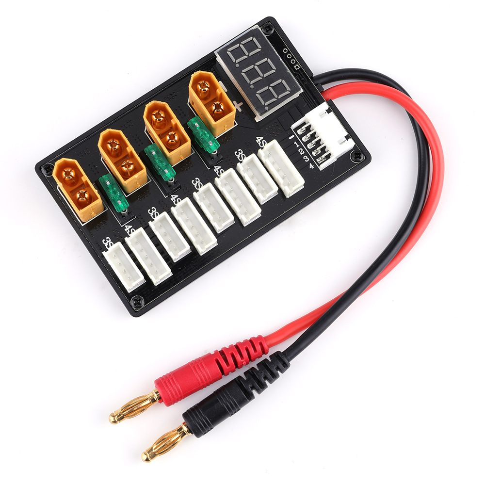XT60 Cắm 3S 4S Lipo Pin Song S - đánh giá và giá Drone Battery Parallel Board