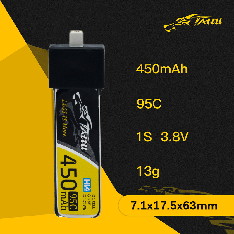 3Pcs NEW TATTU 450/500/550mAh  - đánh giá và giá Drone Battery 4S