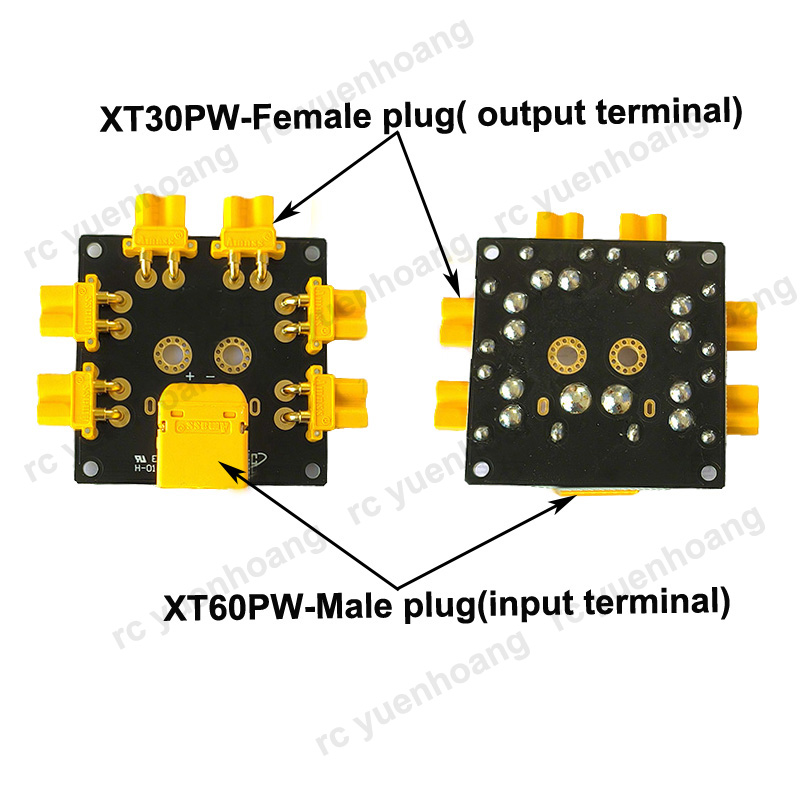 1PCS XT30PW-Female Power Distr - đánh giá và giá Drone Battery Parallel Board