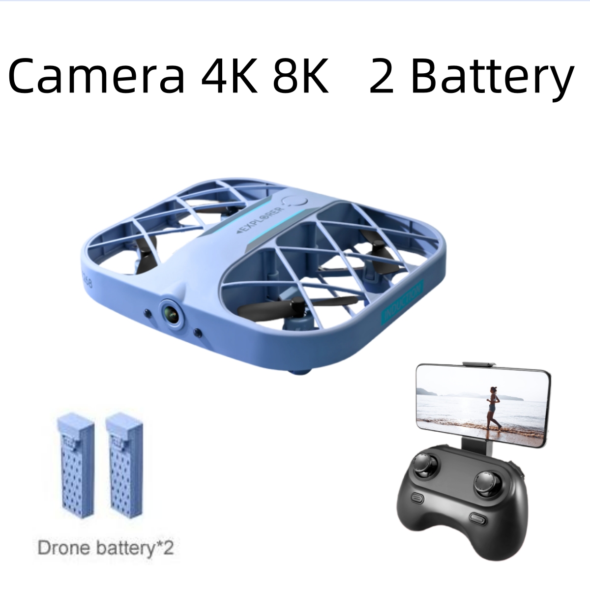 JJRC H107 FPV RC Drone with 2  - đánh giá và giá Drone Battery Case
