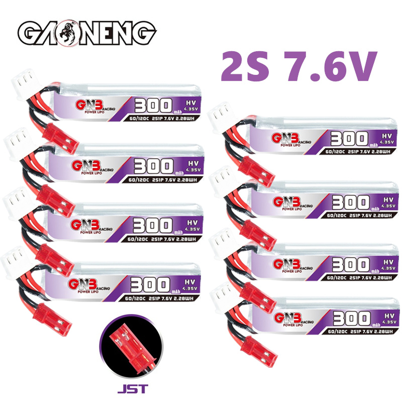 GAONENG GNB 2S 7.6V 300mAh 60C - đánh giá và giá Drone Battery Connector