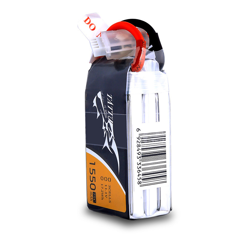 TATTU 3S 11.1V 1550mAh 75C LiP - đánh giá và giá Drone Battery 3S